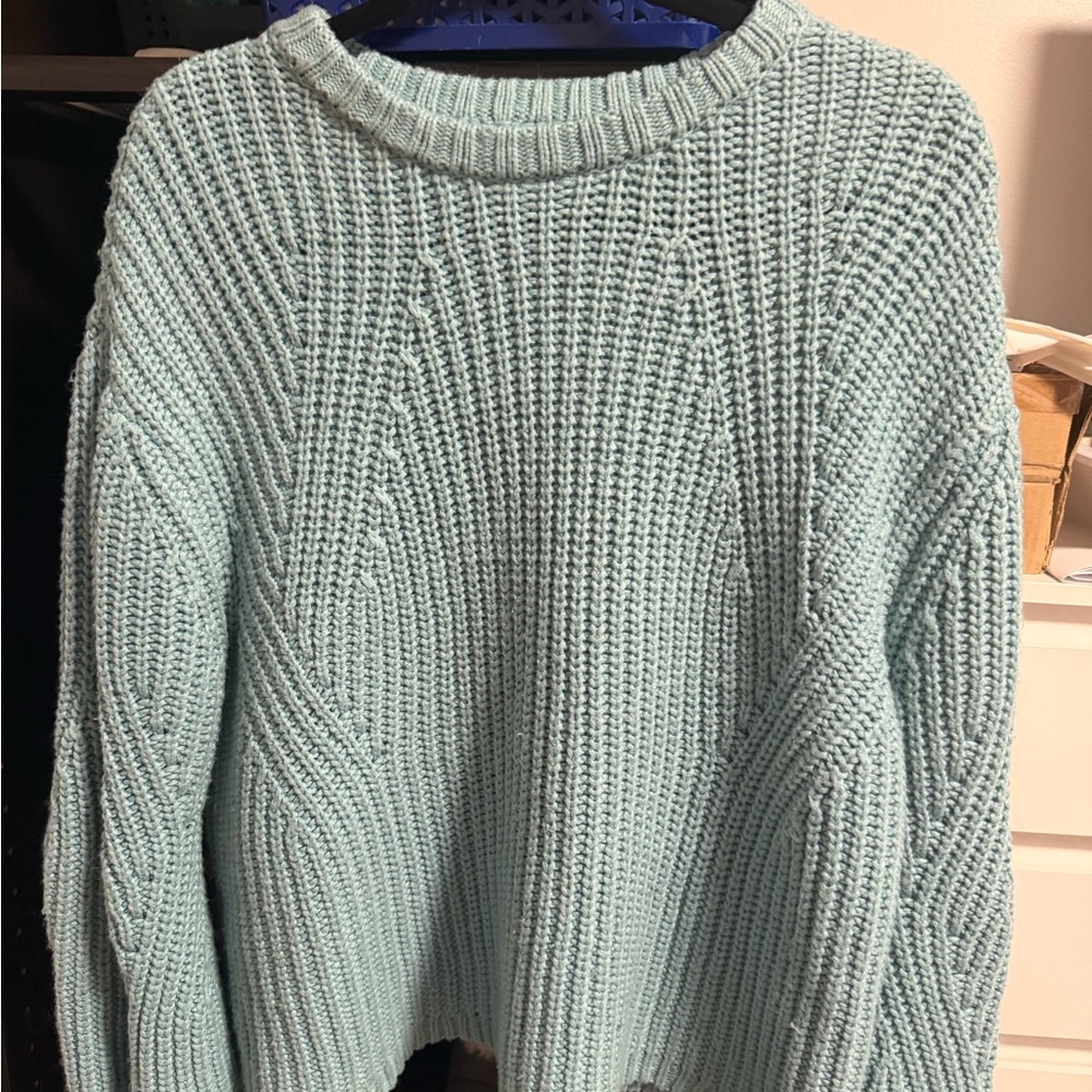 Mango Ribbed Knit Sweater - Sage - Picture 4 of 5